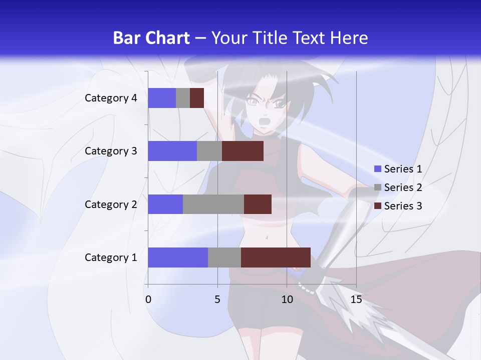 A Woman With A Sword In Her Hand And A Dragon In The Background PowerPoint Template