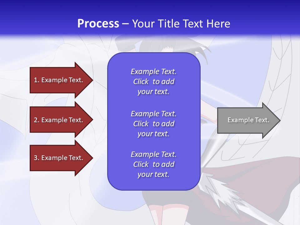 A Woman With A Sword In Her Hand And A Dragon In The Background PowerPoint Template