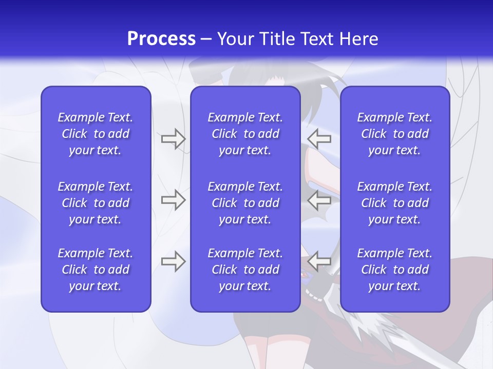 A Woman With A Sword In Her Hand And A Dragon In The Background PowerPoint Template