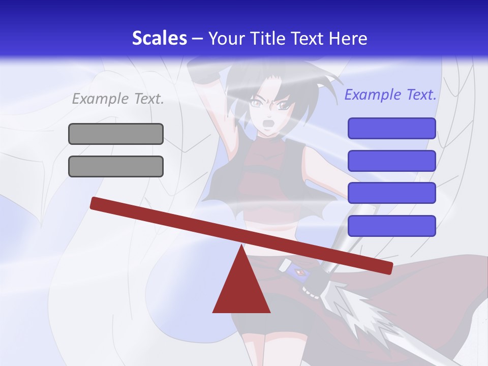 A Woman With A Sword In Her Hand And A Dragon In The Background PowerPoint Template