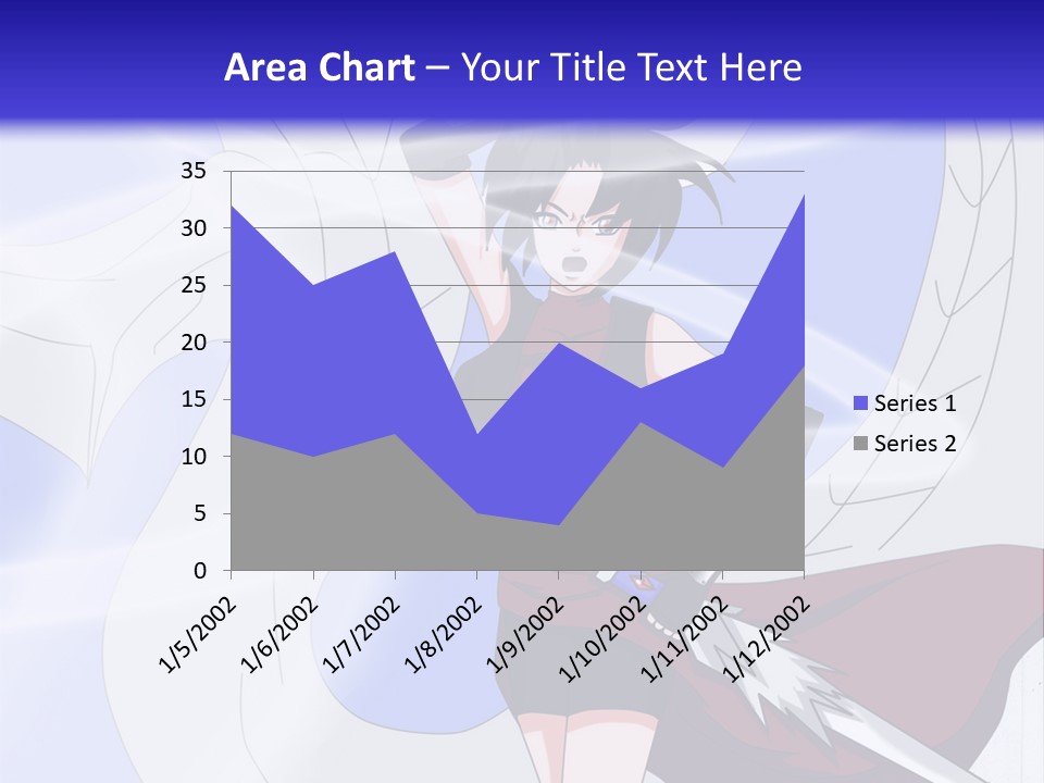 A Woman With A Sword In Her Hand And A Dragon In The Background PowerPoint Template