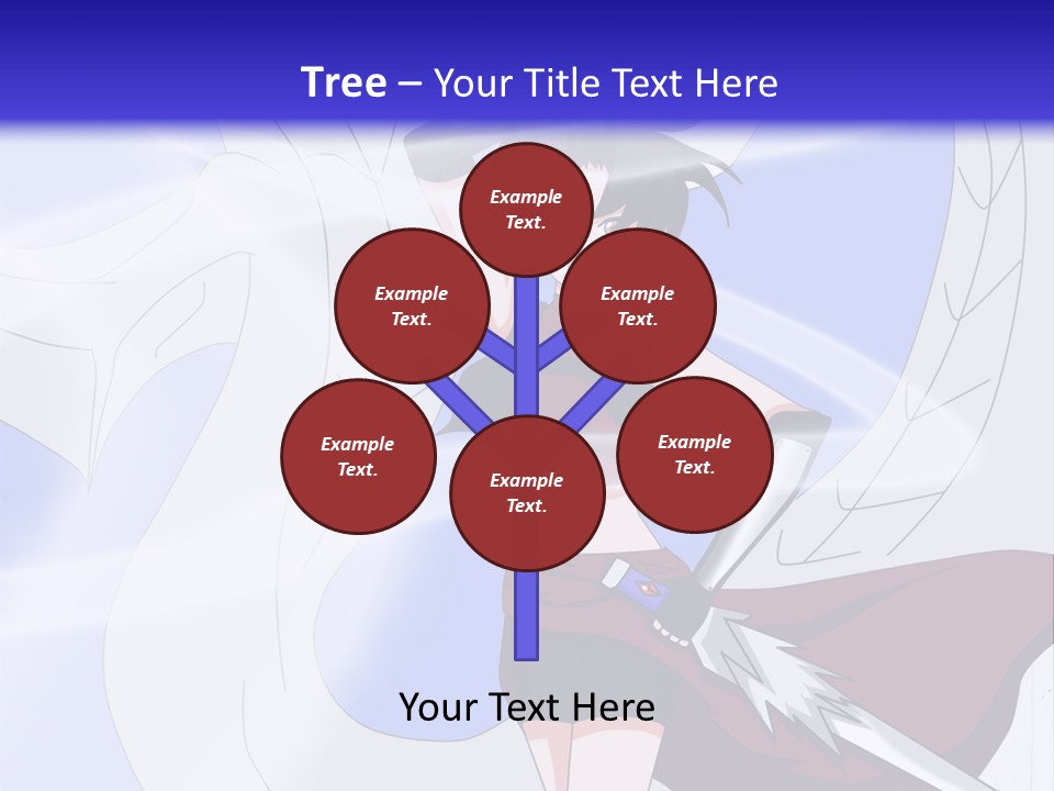 A Woman With A Sword In Her Hand And A Dragon In The Background PowerPoint Template