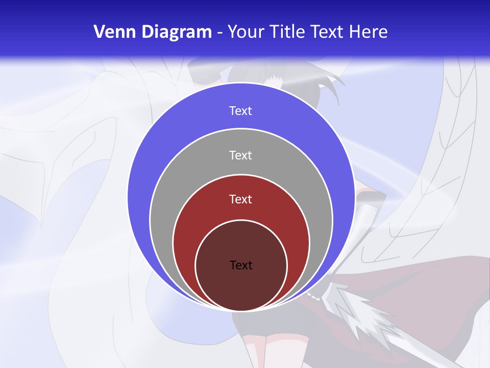 A Woman With A Sword In Her Hand And A Dragon In The Background PowerPoint Template