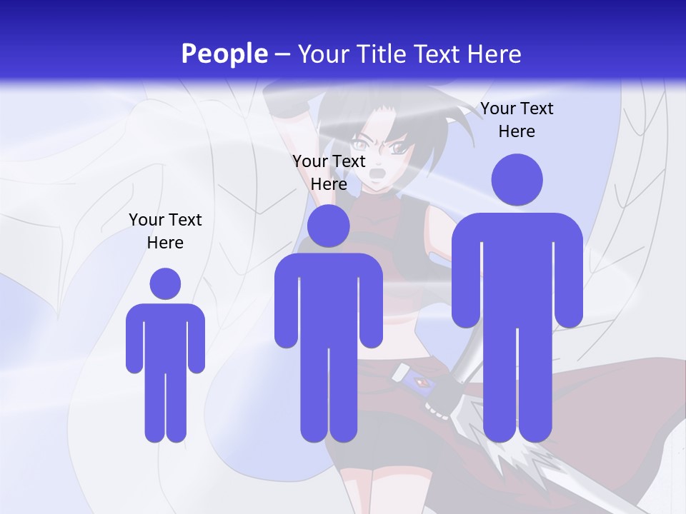 A Woman With A Sword In Her Hand And A Dragon In The Background PowerPoint Template