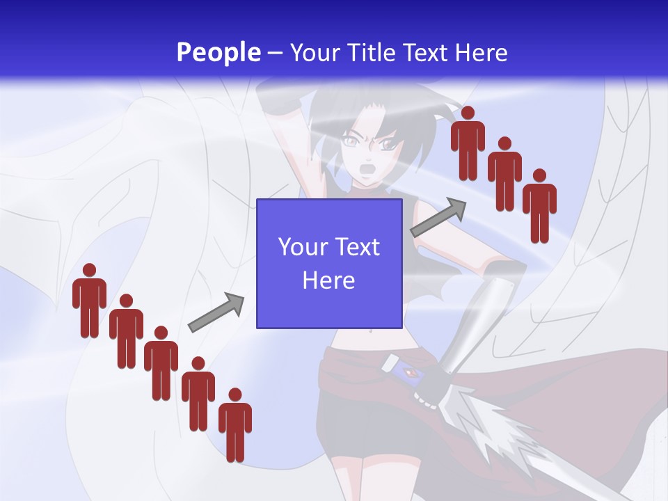 A Woman With A Sword In Her Hand And A Dragon In The Background PowerPoint Template