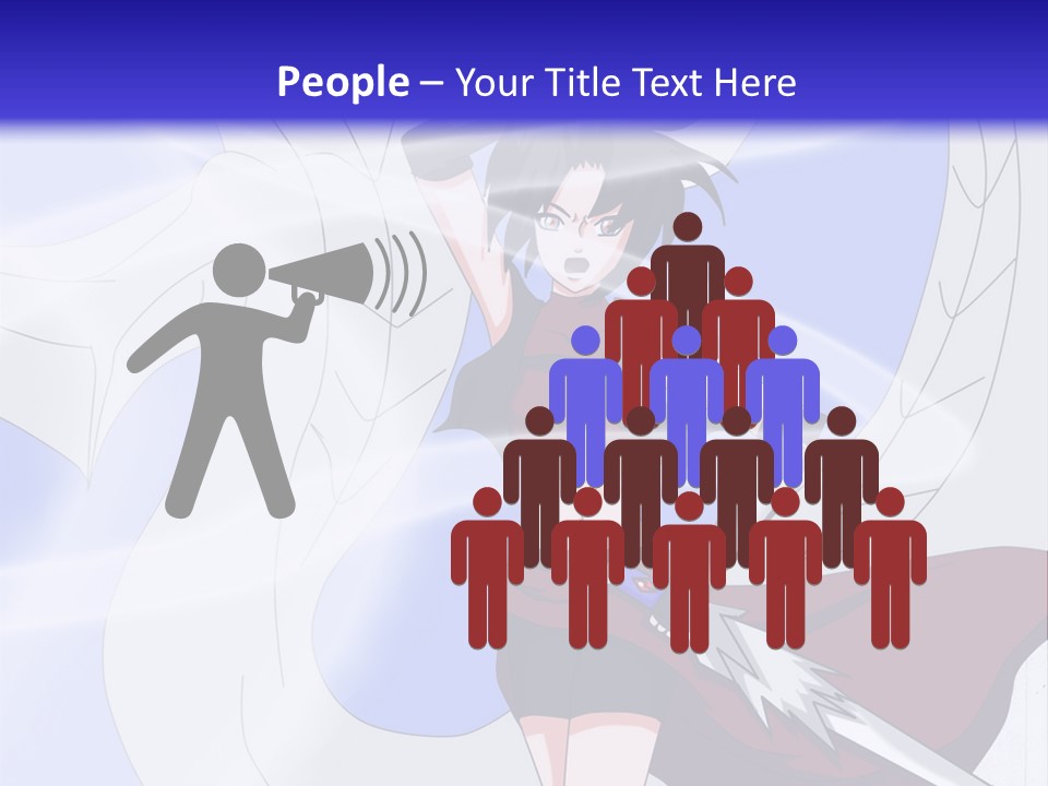 A Woman With A Sword In Her Hand And A Dragon In The Background PowerPoint Template