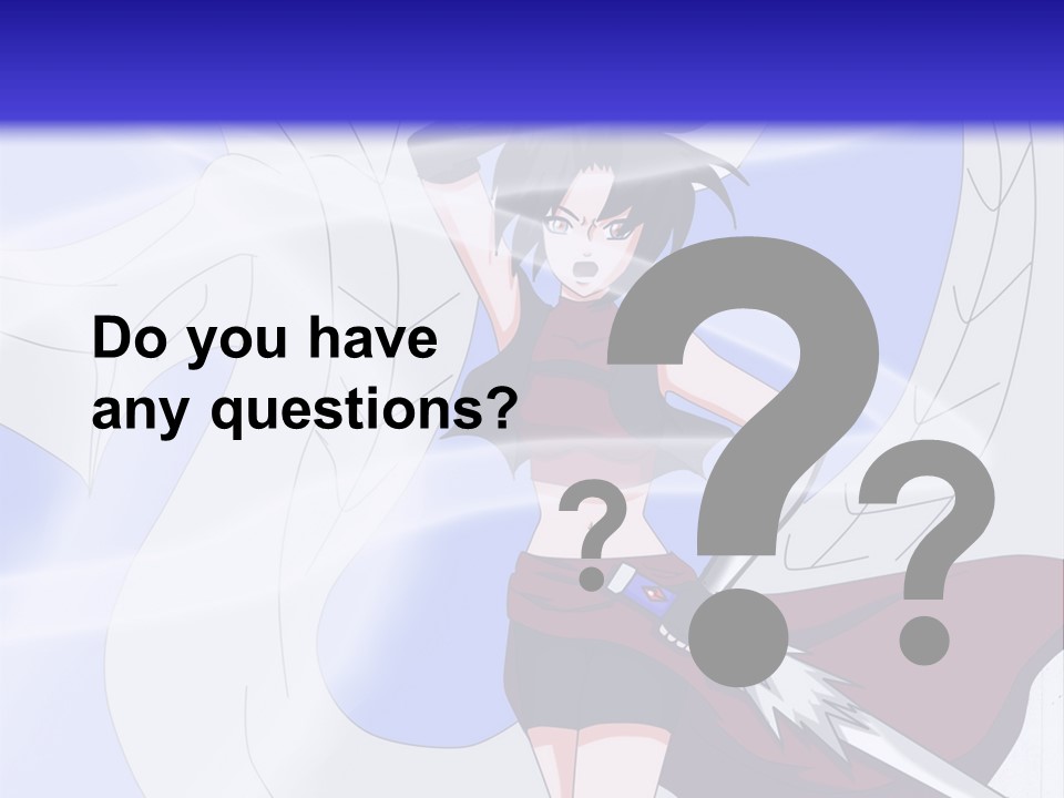 A Woman With A Sword In Her Hand And A Dragon In The Background PowerPoint Template