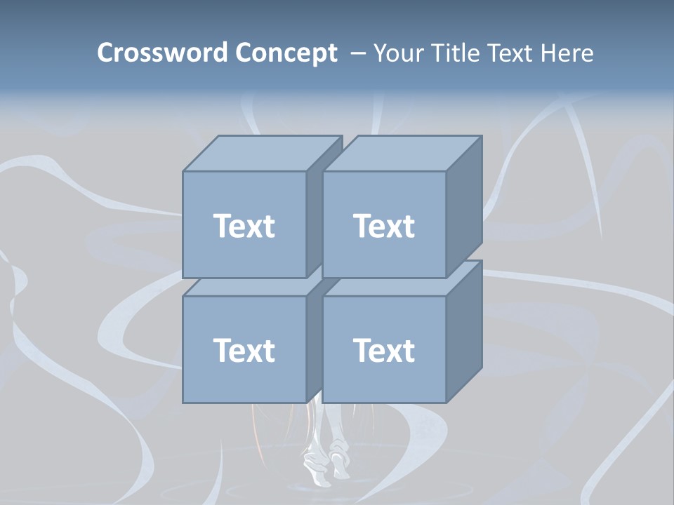 A Woman In A Blue Dress On A Stage PowerPoint Template