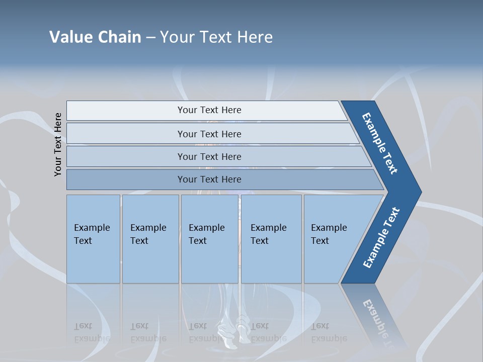 A Woman In A Blue Dress On A Stage PowerPoint Template