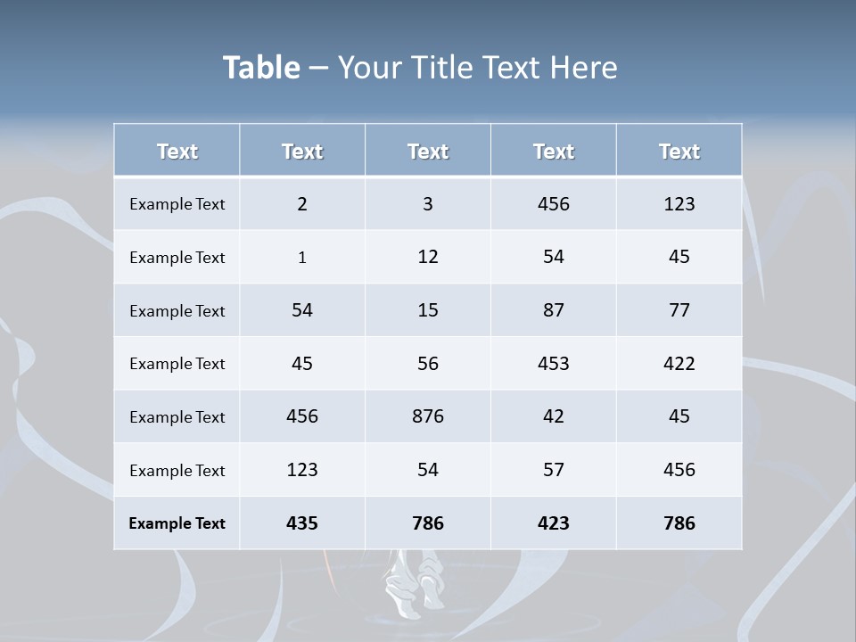 A Woman In A Blue Dress On A Stage PowerPoint Template