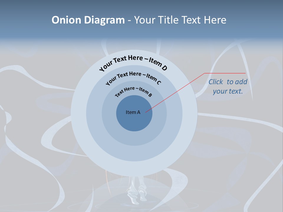 A Woman In A Blue Dress On A Stage PowerPoint Template