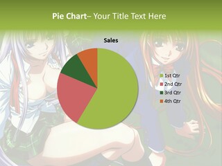 A Couple Of Anime Girls Are Posing For A Picture PowerPoint Template