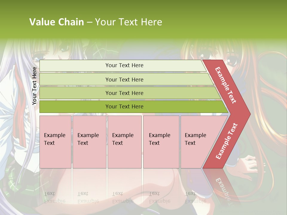 A Couple Of Anime Girls Are Posing For A Picture PowerPoint Template