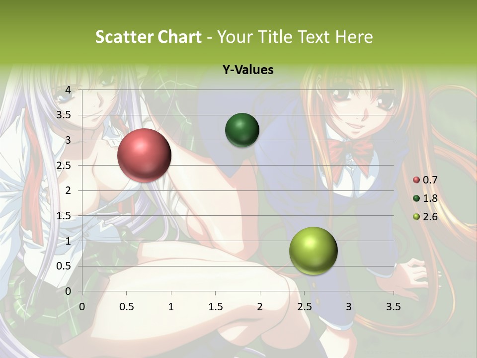 A Couple Of Anime Girls Are Posing For A Picture PowerPoint Template