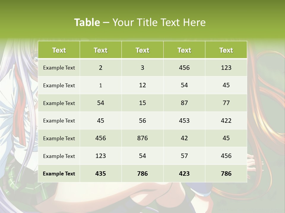 A Couple Of Anime Girls Are Posing For A Picture PowerPoint Template