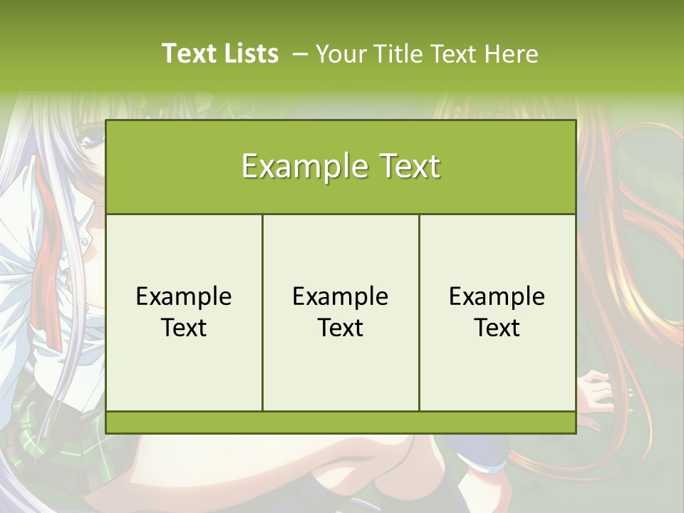 A Couple Of Anime Girls Are Posing For A Picture PowerPoint Template