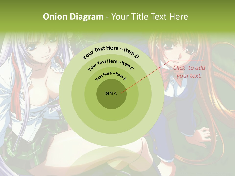 A Couple Of Anime Girls Are Posing For A Picture PowerPoint Template