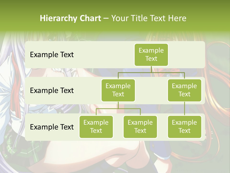 A Couple Of Anime Girls Are Posing For A Picture PowerPoint Template