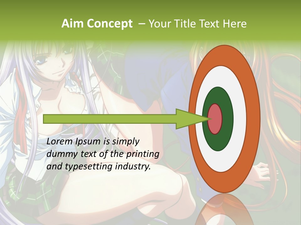 A Couple Of Anime Girls Are Posing For A Picture PowerPoint Template