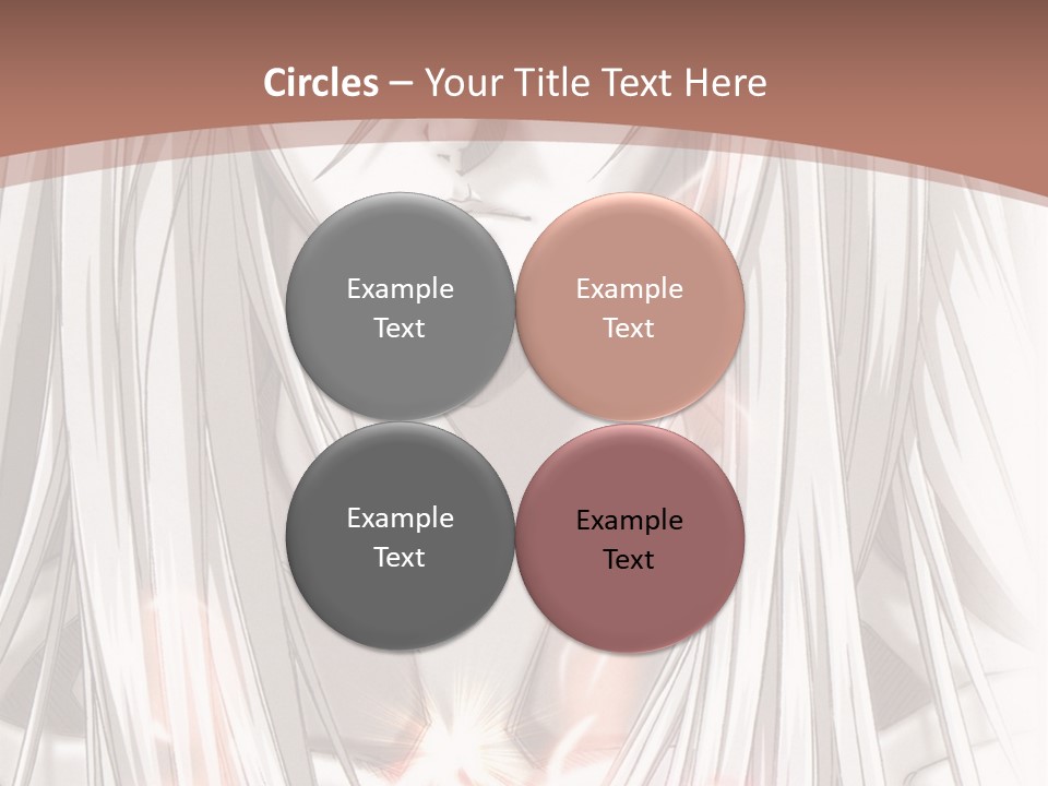 A Anime Character With Long Hair And Red Eyes PowerPoint Template