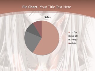 A Anime Character With Long Hair And Red Eyes PowerPoint Template