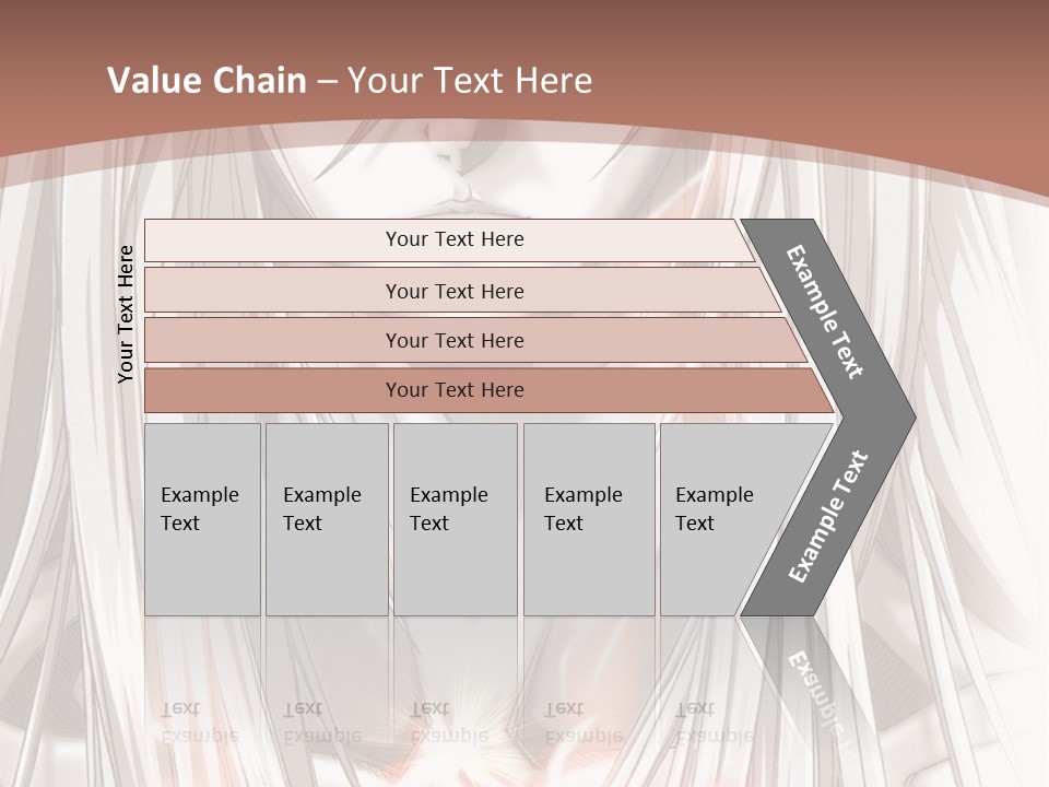 A Anime Character With Long Hair And Red Eyes PowerPoint Template