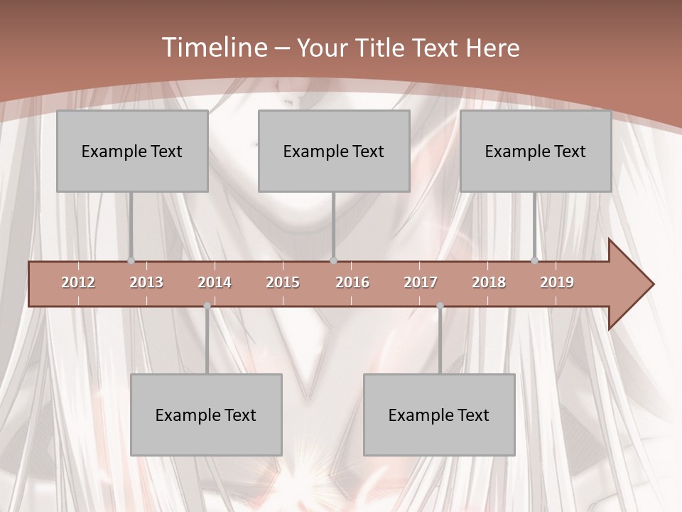 A Anime Character With Long Hair And Red Eyes PowerPoint Template