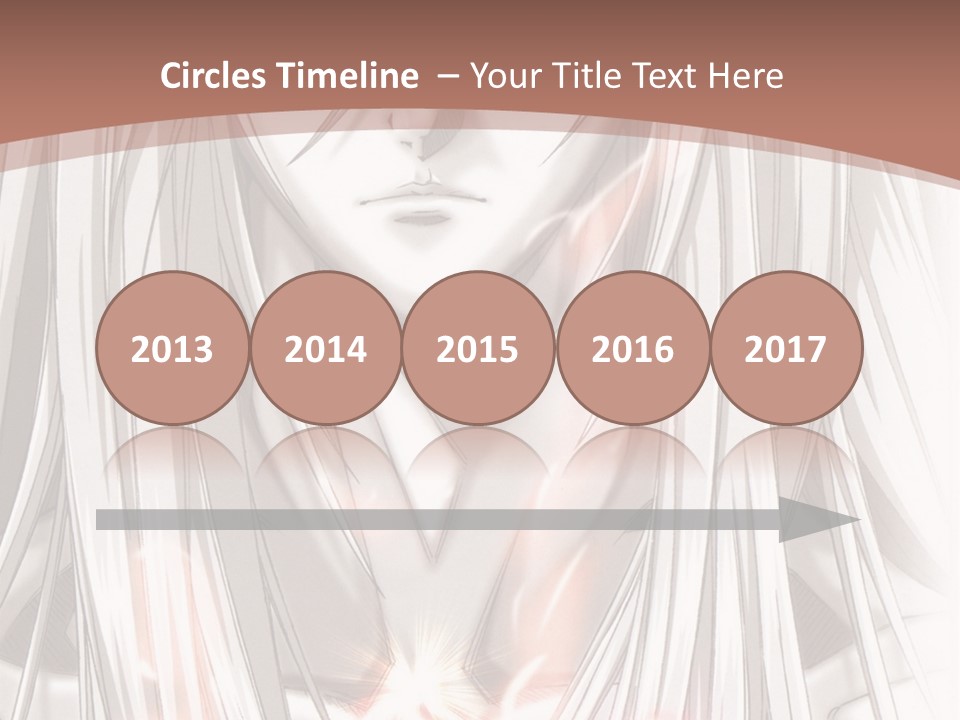 A Anime Character With Long Hair And Red Eyes PowerPoint Template