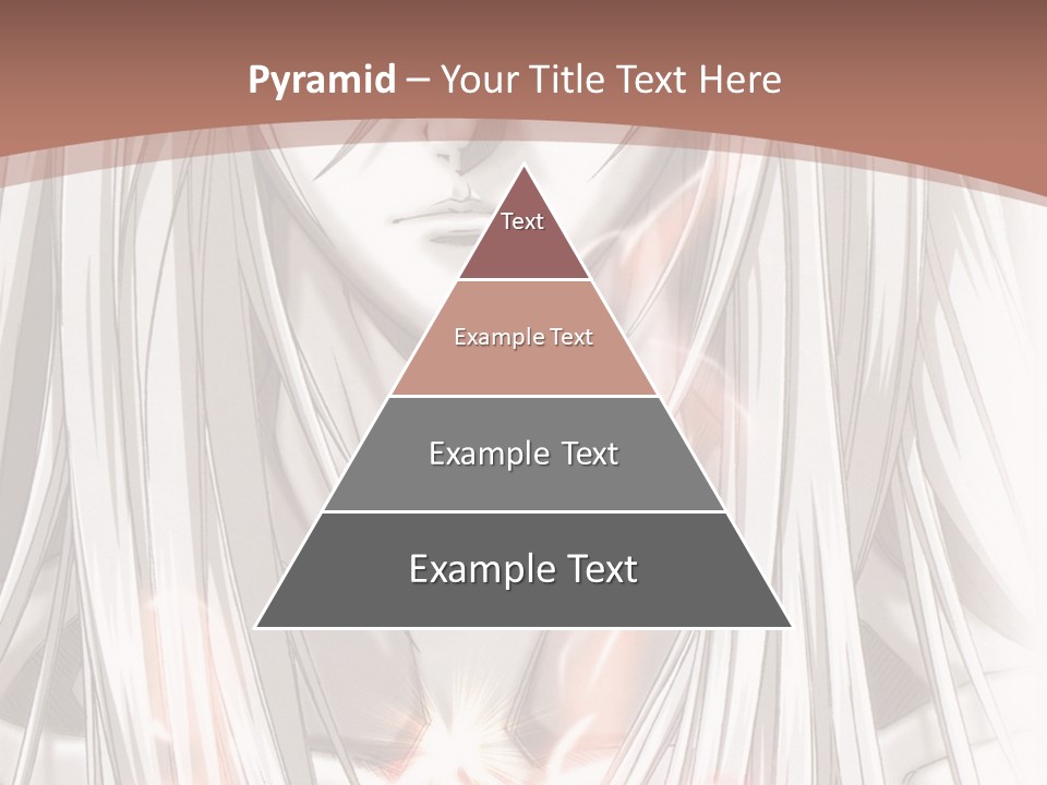 A Anime Character With Long Hair And Red Eyes PowerPoint Template