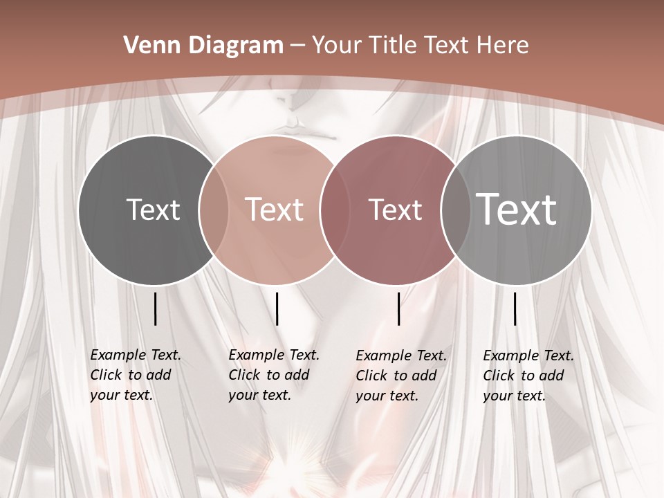 A Anime Character With Long Hair And Red Eyes PowerPoint Template