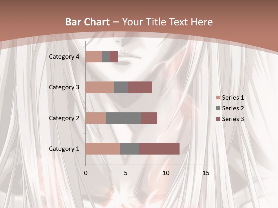 A Anime Character With Long Hair And Red Eyes PowerPoint Template