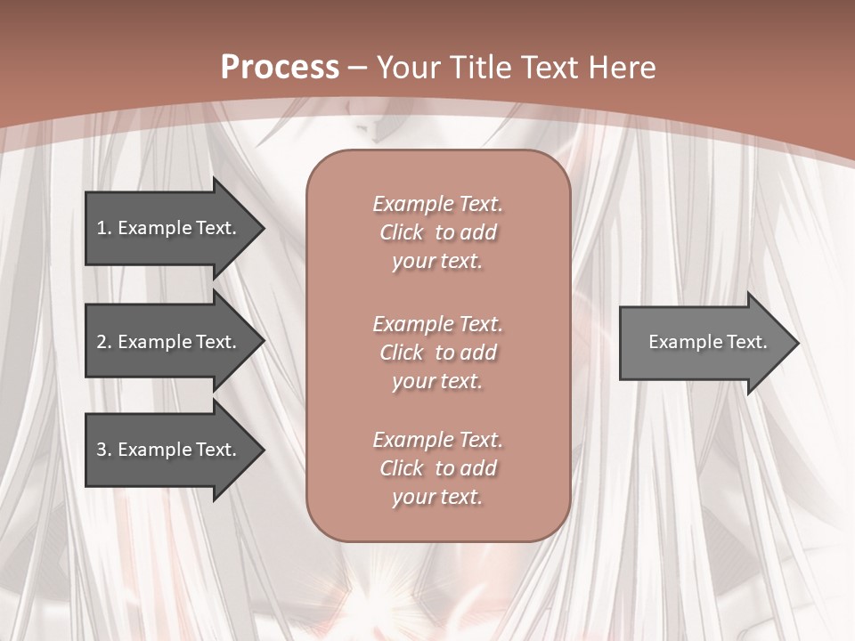 A Anime Character With Long Hair And Red Eyes PowerPoint Template