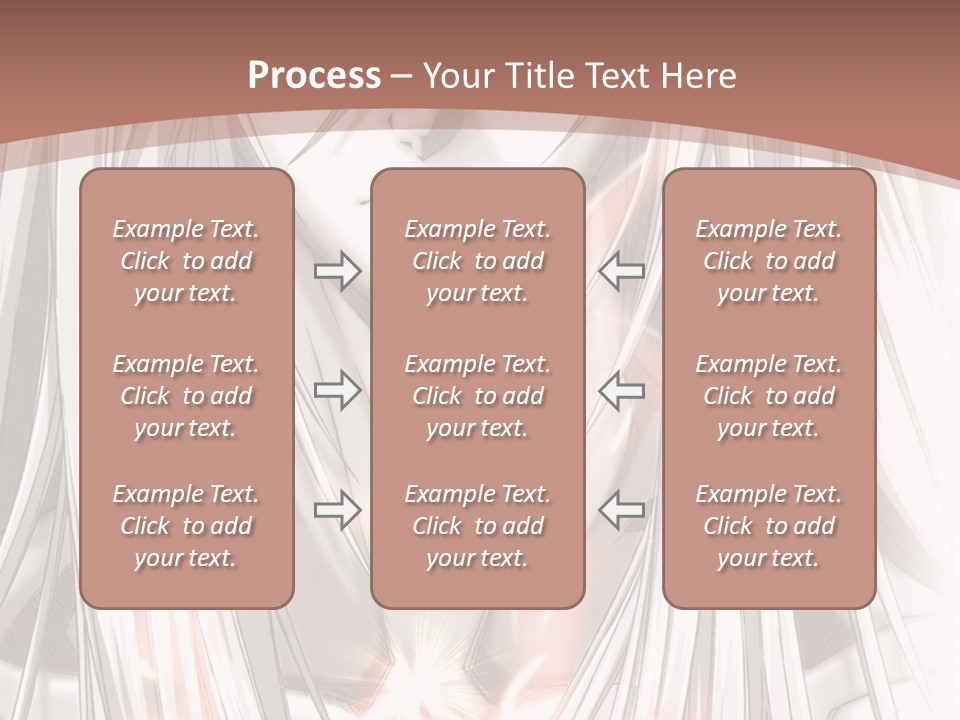 A Anime Character With Long Hair And Red Eyes PowerPoint Template