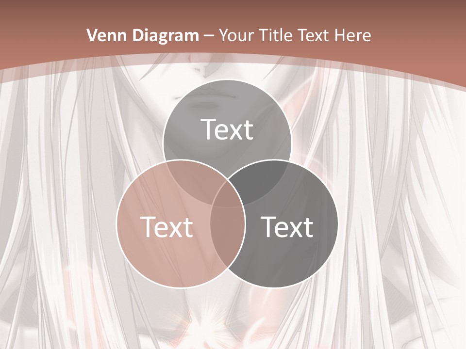 A Anime Character With Long Hair And Red Eyes PowerPoint Template