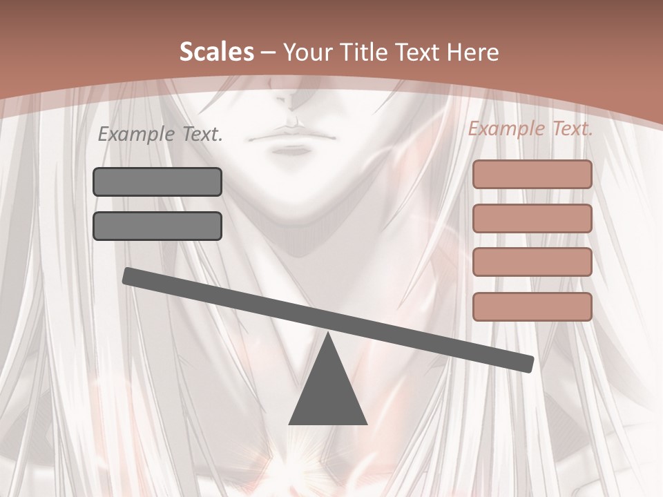 A Anime Character With Long Hair And Red Eyes PowerPoint Template