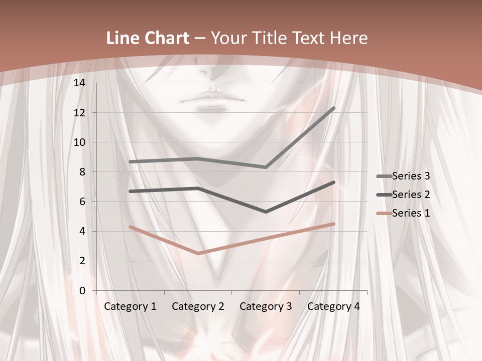 A Anime Character With Long Hair And Red Eyes PowerPoint Template