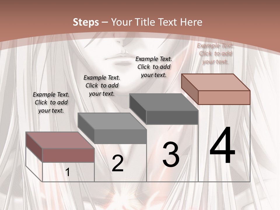 A Anime Character With Long Hair And Red Eyes PowerPoint Template