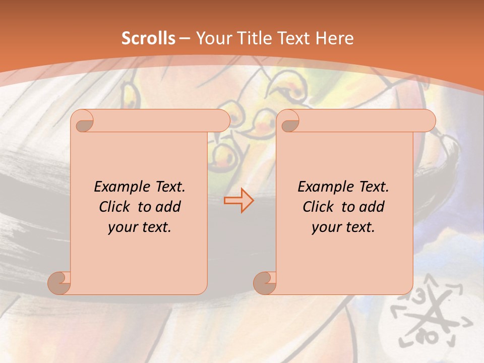 A Woman In A White Dress Is Holding A Yellow Object PowerPoint Template
