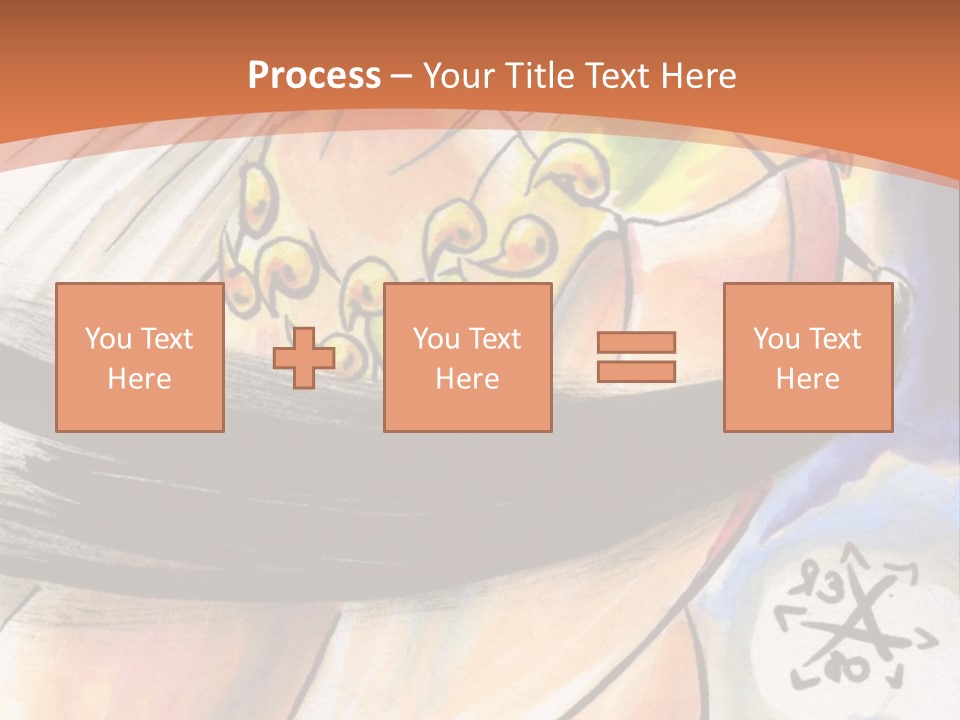 A Woman In A White Dress Is Holding A Yellow Object PowerPoint Template