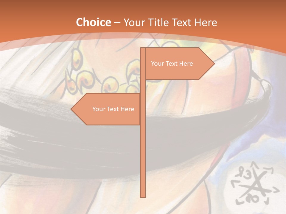 A Woman In A White Dress Is Holding A Yellow Object PowerPoint Template