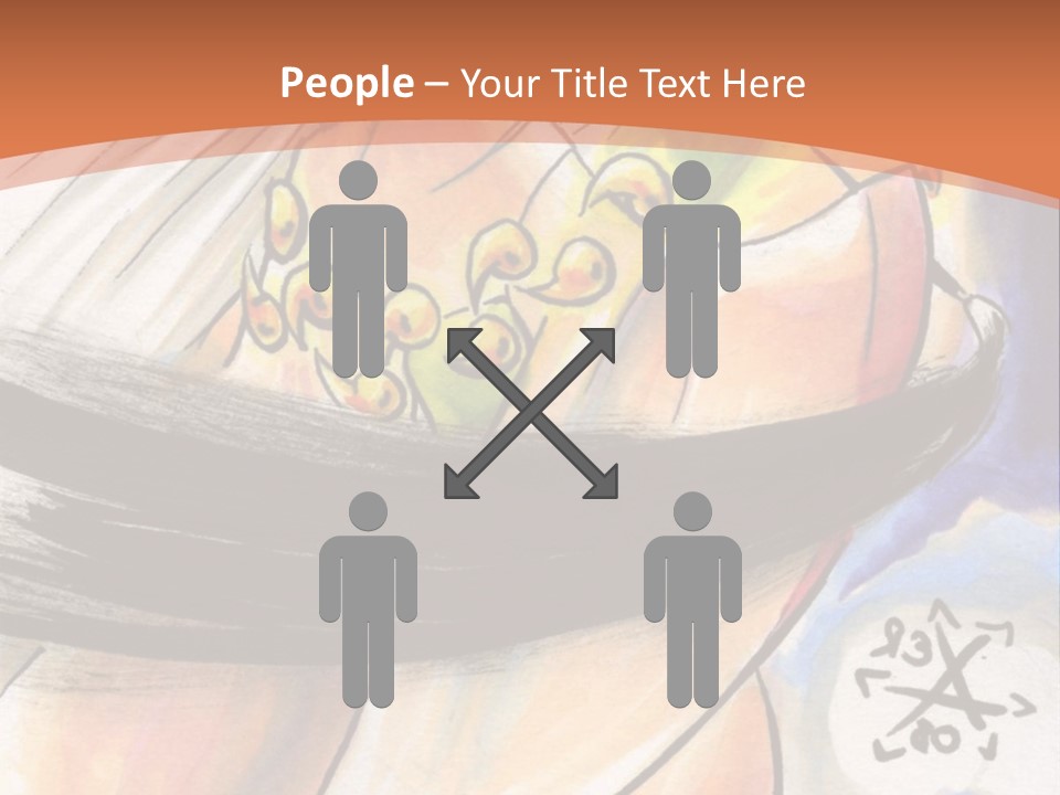 A Woman In A White Dress Is Holding A Yellow Object PowerPoint Template