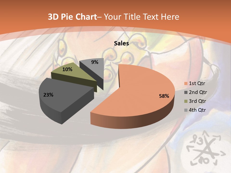 A Woman In A White Dress Is Holding A Yellow Object PowerPoint Template