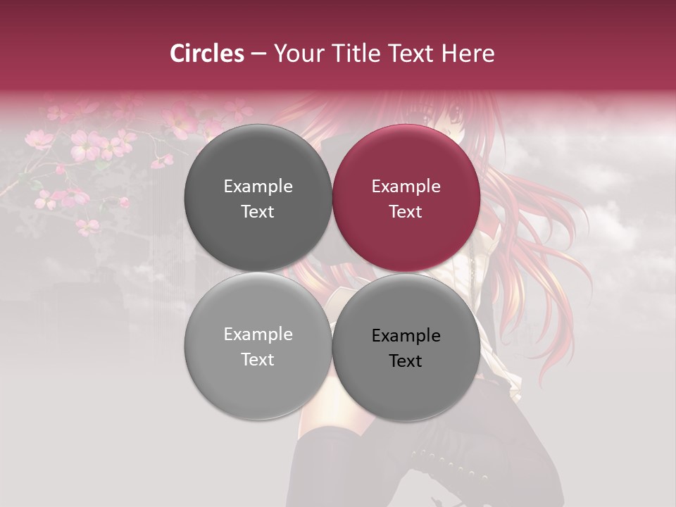A Girl With Pink Hair And Boots Is Posing For A Picture PowerPoint Template