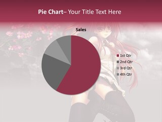 A Girl With Pink Hair And Boots Is Posing For A Picture PowerPoint Template