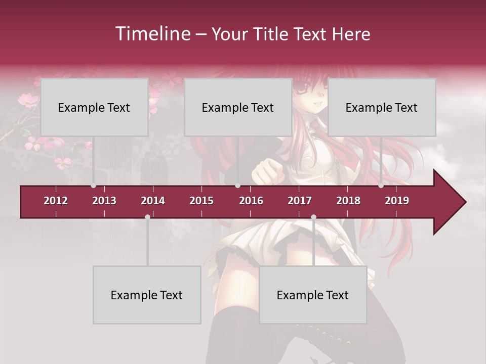 A Girl With Pink Hair And Boots Is Posing For A Picture PowerPoint Template