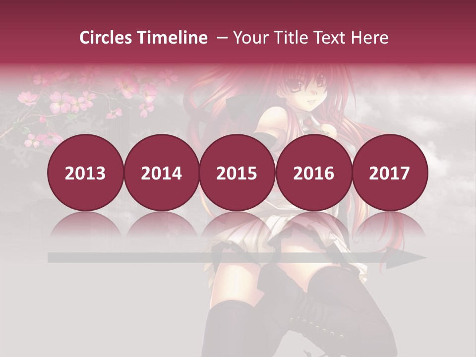 A Girl With Pink Hair And Boots Is Posing For A Picture PowerPoint Template
