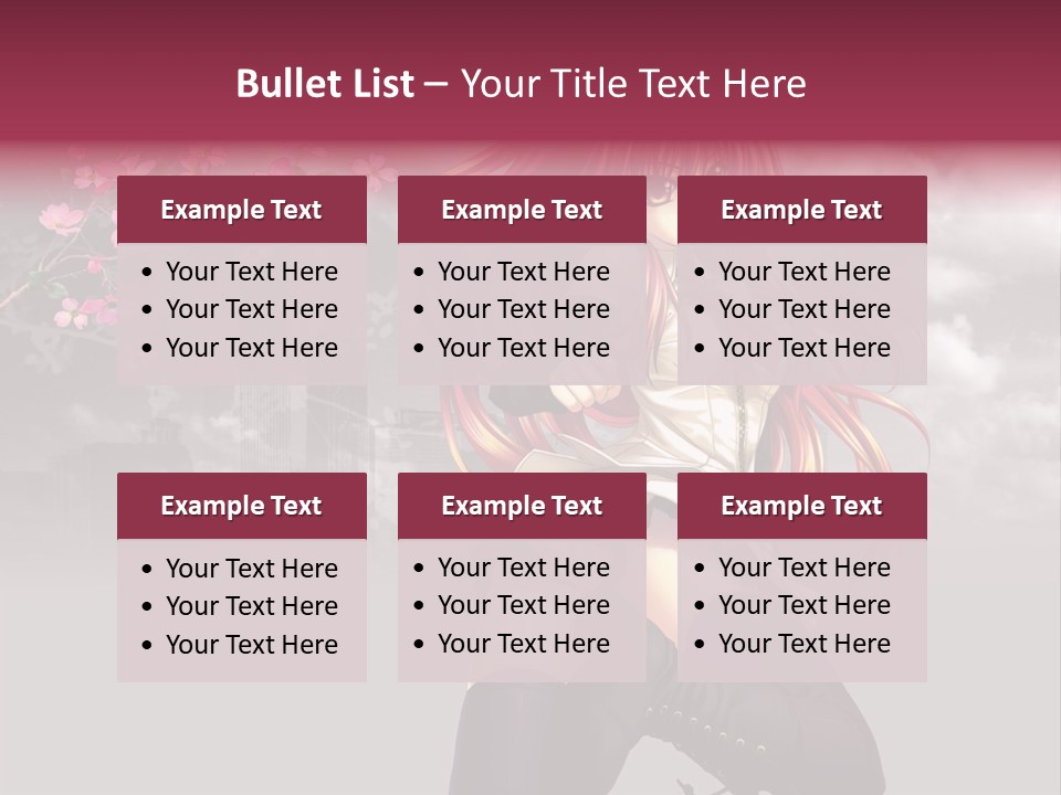 A Girl With Pink Hair And Boots Is Posing For A Picture PowerPoint Template