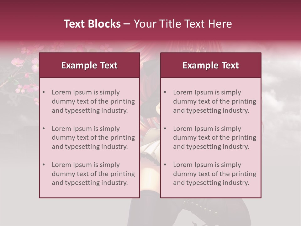 A Girl With Pink Hair And Boots Is Posing For A Picture PowerPoint Template