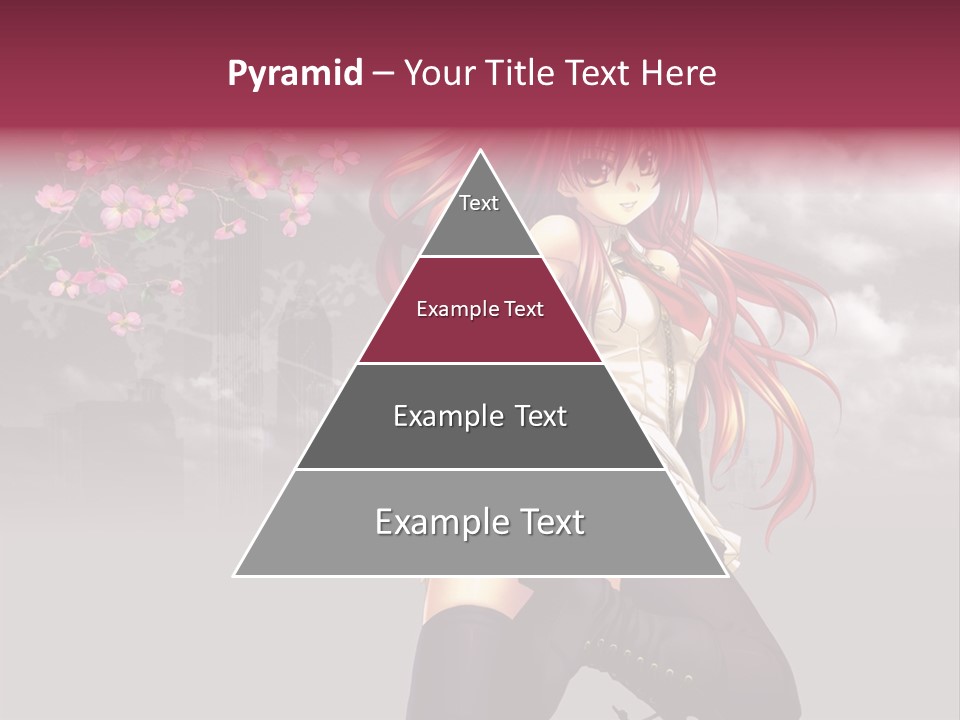 A Girl With Pink Hair And Boots Is Posing For A Picture PowerPoint Template