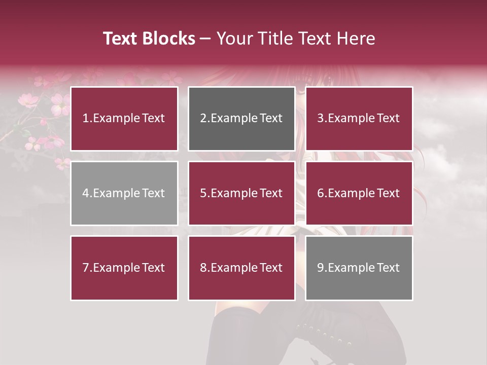 A Girl With Pink Hair And Boots Is Posing For A Picture PowerPoint Template